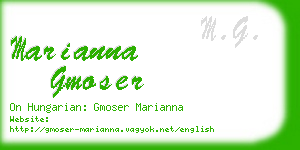 marianna gmoser business card